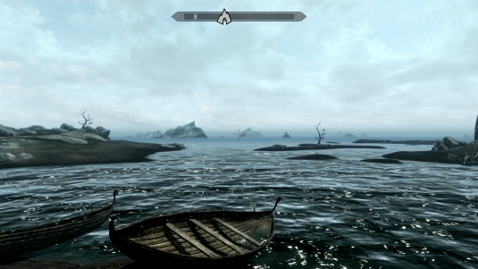 Skyrim with the dreaded map compass